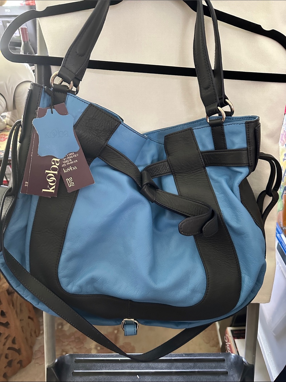 Kooba "Lena" Leather Hobo Bag.